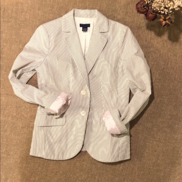 J. Crew Jackets & Blazers - J. Crew pinstripe blazer-size 6